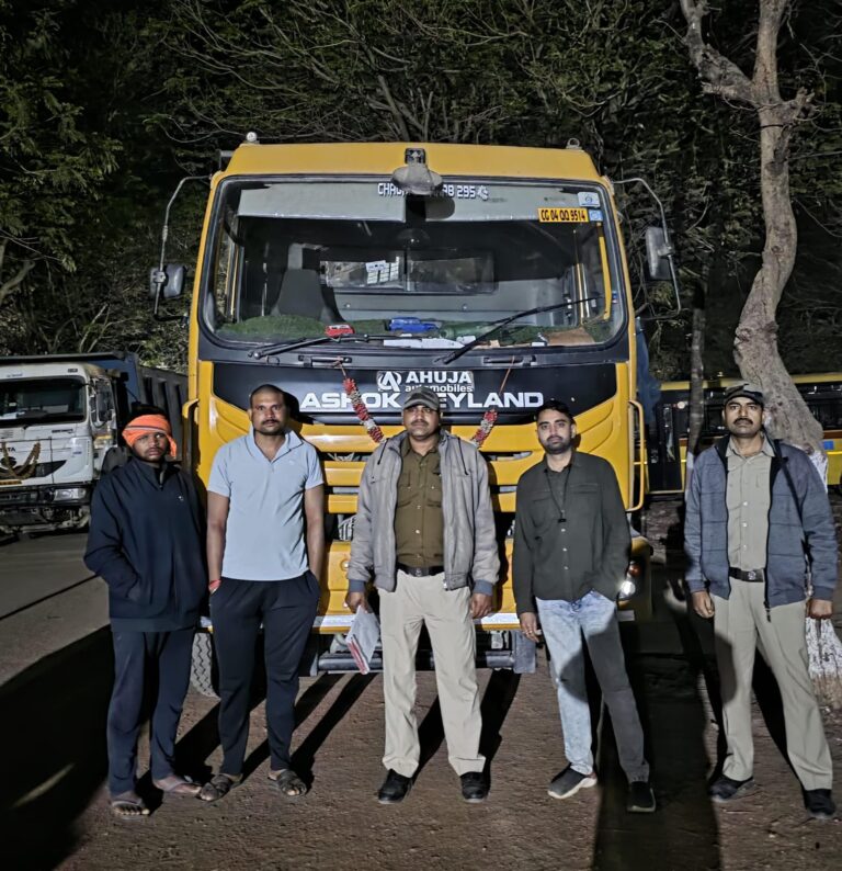 गौण खनिज के अवैध परिवहन पर 4 हाइवा जब्त…